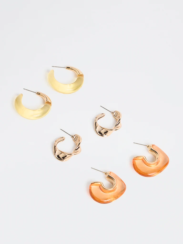 Multi Color Hoop Earring