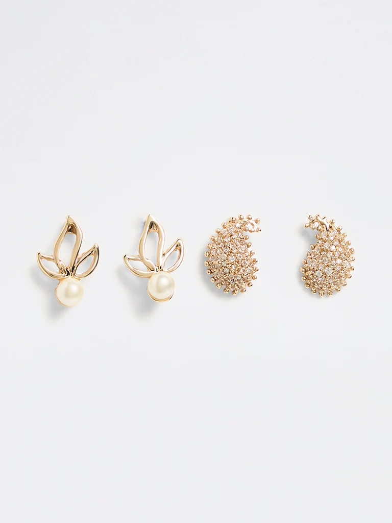 Gold Stud Earring