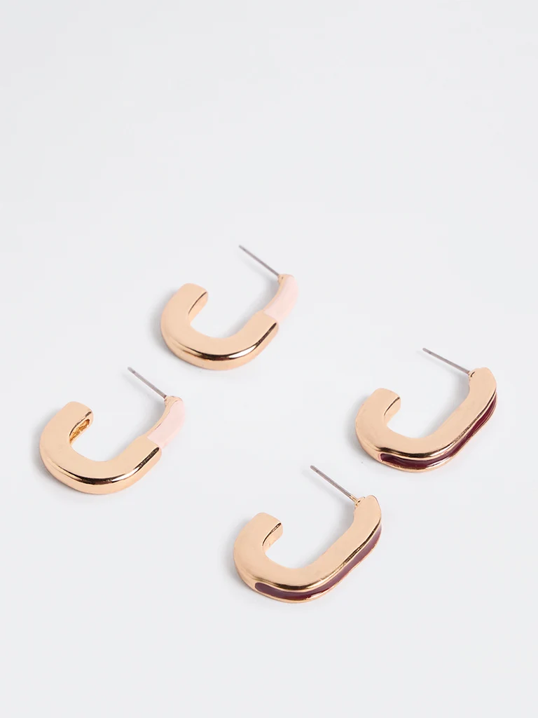 Gold Multi Hoop Earring